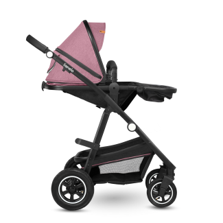 Lionelo Amber 3w1 Pink Rose — Wózek wielofunkcyjny z fotelikiem