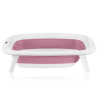 Lionelo BabyBubble Pink Magnolia — Składana wanienka z leżaczkiem