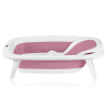 Lionelo BabyBubble Pink Magnolia — Składana wanienka z leżaczkiem