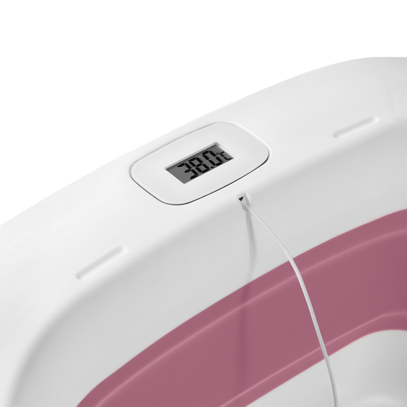 Lionelo BabyBubble Pink Magnolia — Składana wanienka z leżaczkiem