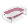 Lionelo BabyBubble Pink Magnolia — Składana wanienka z leżaczkiem