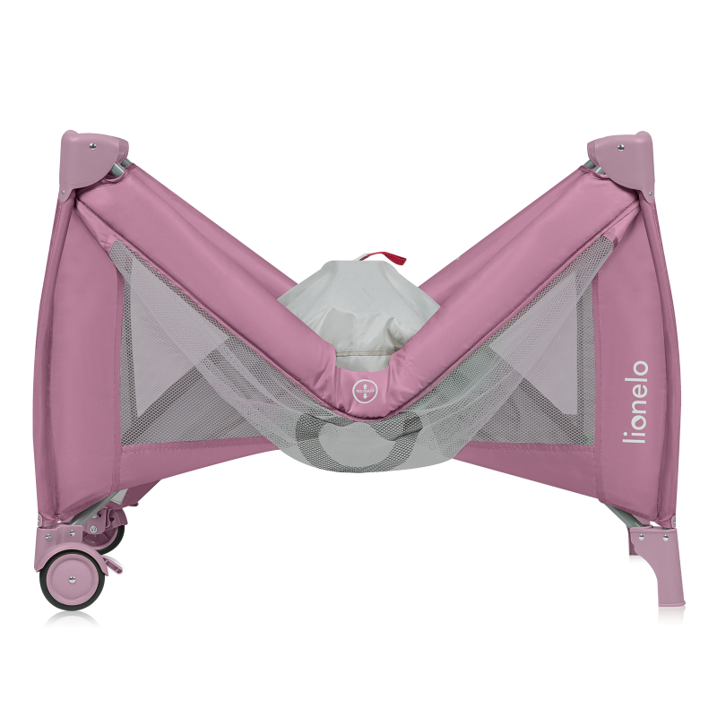 Lionelo Stefi Plus Pink Magnolia — Łóżeczko turystyczne