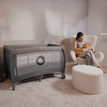 Lionelo Stefi Plus Pink Magnolia — Łóżeczko turystyczne
