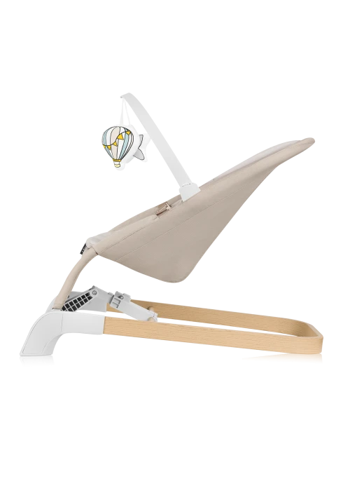 Lionelo Lilac Beige Sand — Leżaczek bujaczek | Opinie i cena