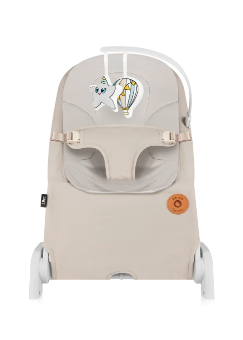 Lionelo Lilac Beige Sand — Leżaczek bujaczek | Opinie i cena