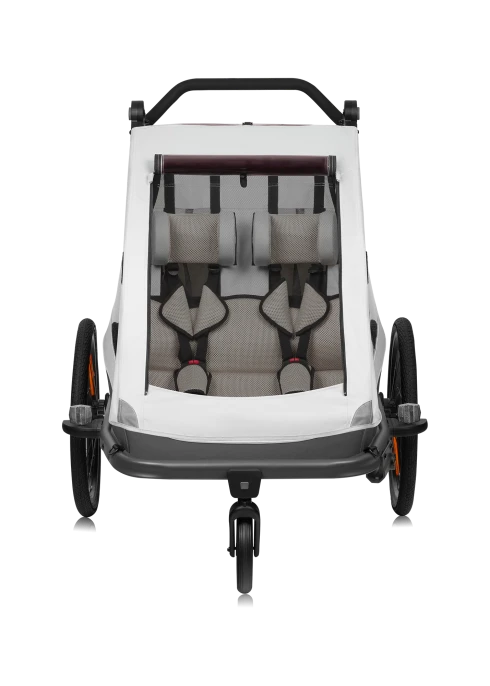 Przyczepka rowerowa z funkcją wózka spacerowego Cama Grey Stone