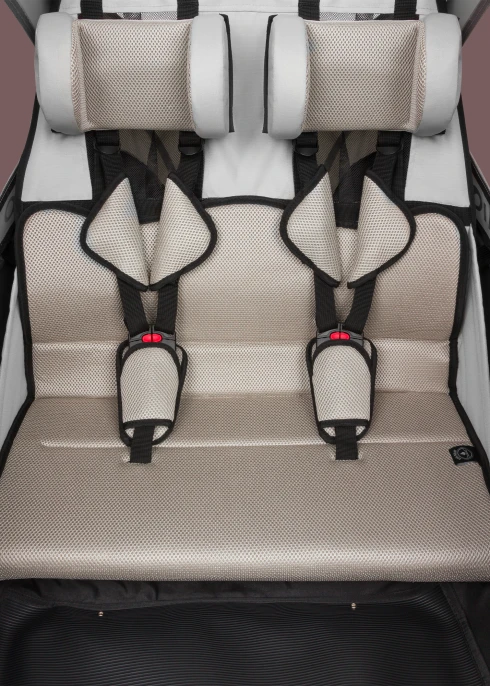 Przyczepka rowerowa z funkcją wózka spacerowego Cama Grey Stone