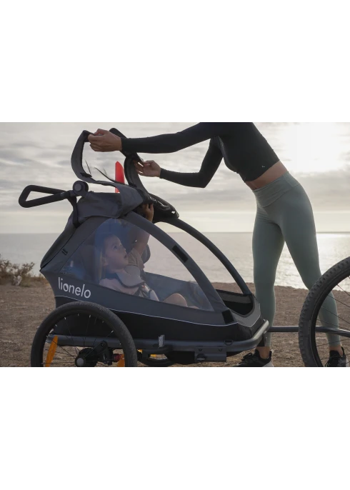 Przyczepka rowerowa z funkcją wózka spacerowego Cama Grey Stone