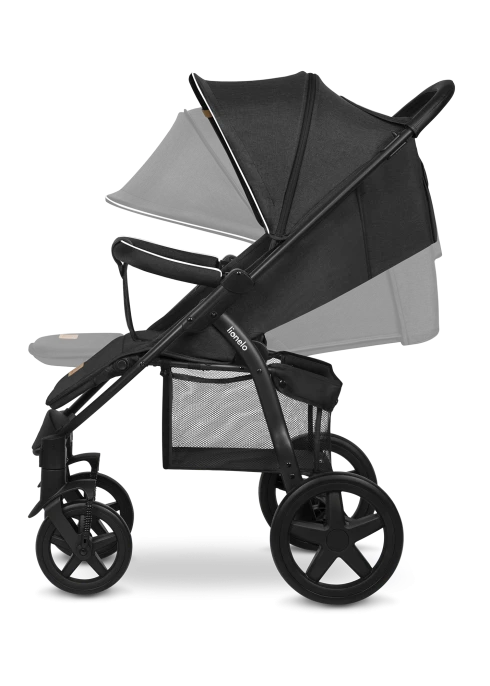 Wózek spacerowy lekki, składany, do 22 kg - Annet Plus Black Carbon - Lionelo