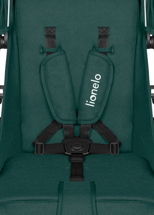 Wózek spacerowy od narodzin, do 22 kg, koła gumowe - Annet Tour Green Turquoise - Lionelo
