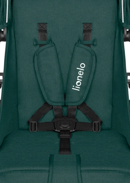 Wózek spacerowy od narodzin, do 22 kg, koła gumowe - Annet Tour Green Turquoise - Lionelo