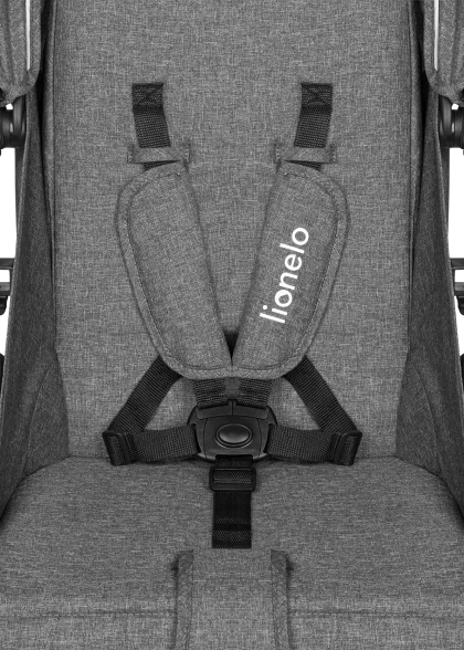 Wózek spacerowy od narodzin, do 22 kg, koła gumowe - Annet Tour Grey Stone - Lionelo