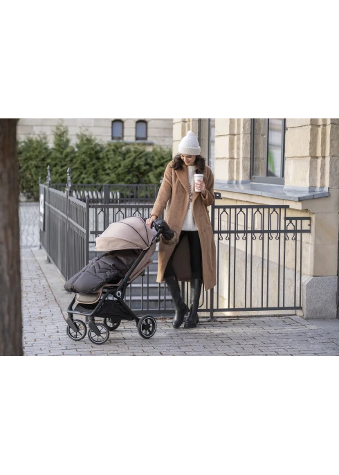 Wózek spacerowy 8,2 kg, składanie jedną ręką, do 22 kg - Cloe Grey Stone - Lionelo