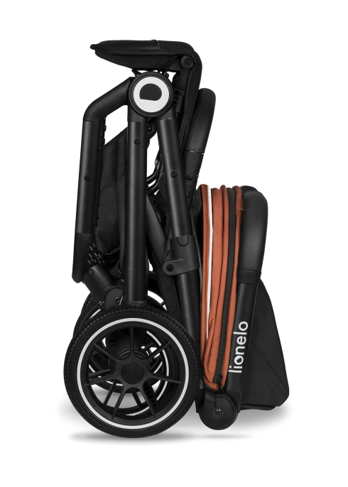 Wózek spacerowy 8,2 kg, składanie jedną ręką, do 22 kg - Cloe Brown Rust - Lionelo