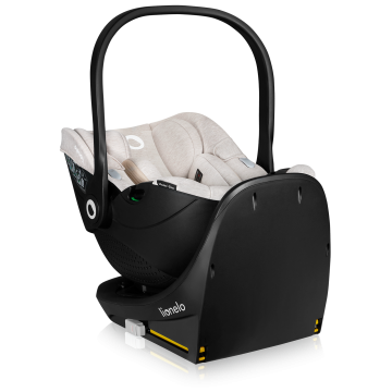 lionelo Moxie i-Size Set Beige Sand — Fotelik samochodowy z bazą ISOFIX