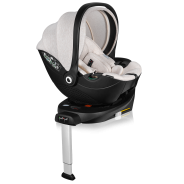 lionelo Moxie i-Size Set Beige Sand — Fotelik samochodowy z bazą ISOFIX