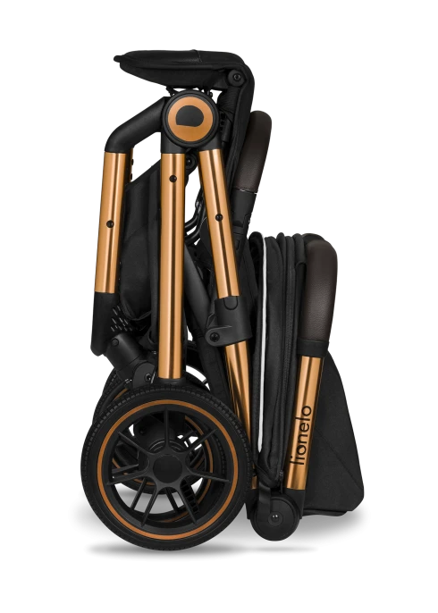Wózek spacerowy 8,2 kg, składanie jedną ręką, do 22 kg - Cloe Black Onyx - Lionelo
