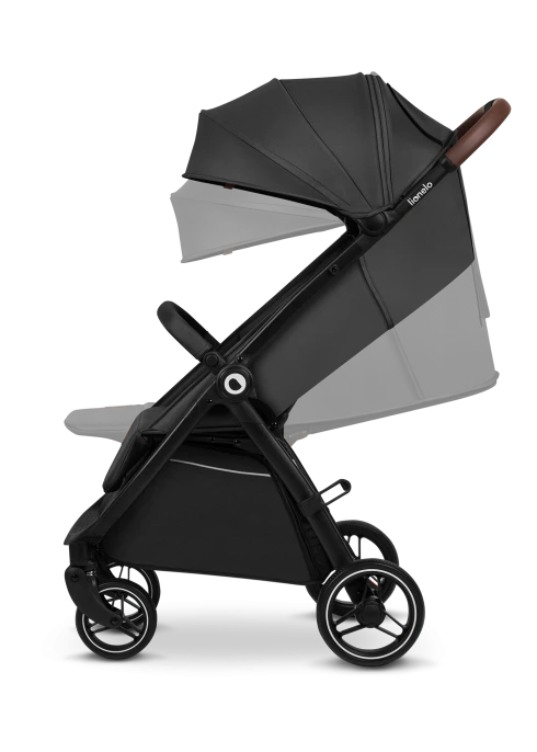 Wózek spacerowy 8,5 kg, składanie jedną ręką, amortyzowany - Ingrid Grey Stone - Lionelo