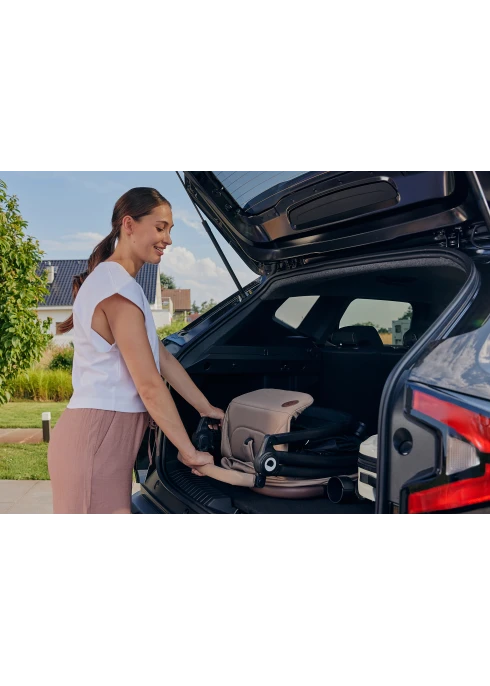 Wózek spacerowy 8,5 kg, składanie jedną ręką, amortyzowany - Ingrid Grey Stone - Lionelo