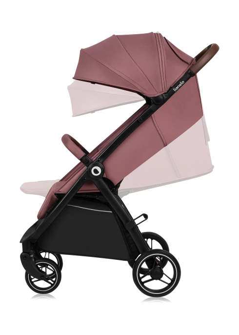 Wózek spacerowy 8,5 kg, składanie jedną ręką, amortyzowany - Ingrid Pink Mauve - Lionelo