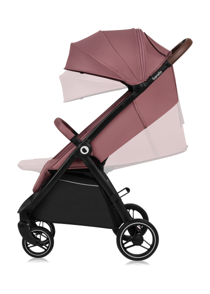Wózek spacerowy 8,5 kg, składanie jedną ręką, amortyzowany - Ingrid Pink Mauve - Lionelo
