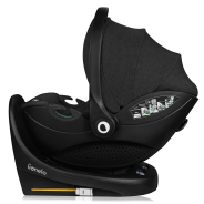 lionelo Moxie i-Size Set Carbon Black — Fotelik samochodowy z bazą ISOFIX