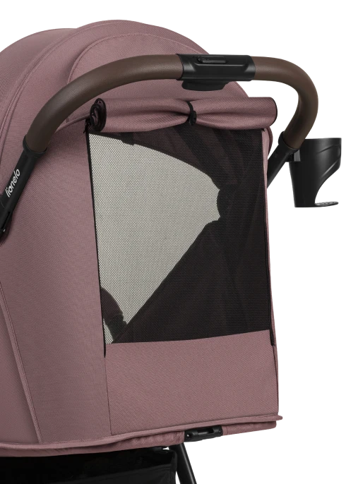 Wózek spacerowy 8,5 kg, składanie jedną ręką, amortyzowany - Ingrid Pink Mauve - Lionelo