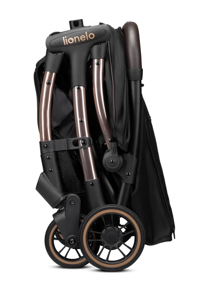 Wózek spacerowy 6,6 kg, od narodzin, do 22 kg - Julie One Black Gold - Lionelo