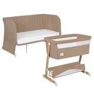 Lionelo Thomi Plus 5 w 1 Beige Carmel — Łóżeczko 5 w 1
