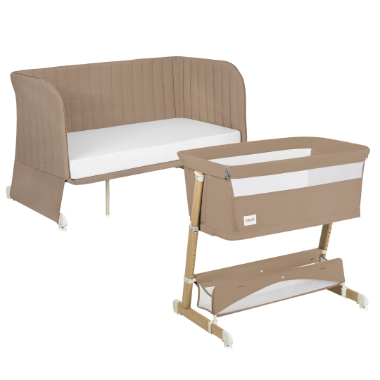 Lionelo Thomi Plus 5 w 1 Beige Carmel — Łóżeczko 5 w 1
