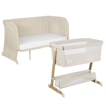 Lionelo Thomi Plus 5 w 1 Beige Sand — Łóżeczko 5 w 1