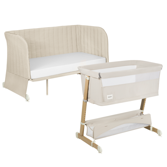 Lionelo Thomi Plus 5 w 1 Beige Sand — Łóżeczko 5 w 1