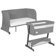 Lionelo Thomi Plus 5 w 1 Grey Concrete — Łóżeczko 5 w 1