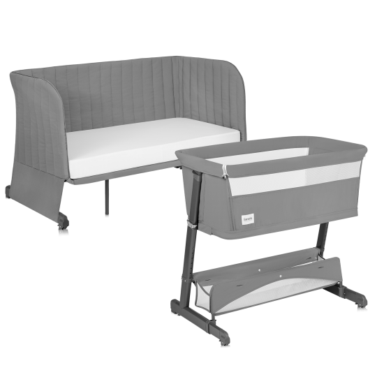 Lionelo Thomi Plus 5 w 1 Grey Concrete — Łóżeczko 5 w 1