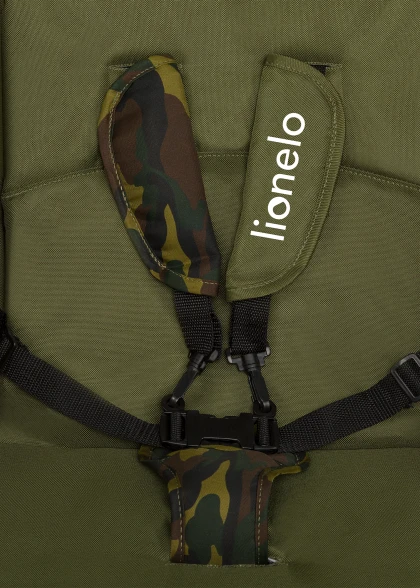 Wózek spacerowy lekki 7,7 kg, z tacką i torbą, do 15 kg - Emma Plus Forest Green - Lionelo