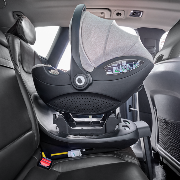 lionelo Moxie i-Size Set Carbon Black — Fotelik samochodowy z bazą ISOFIX