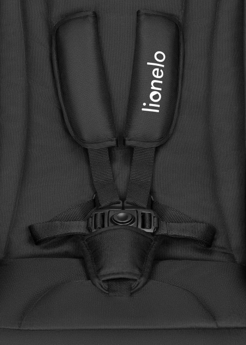 Wózek spacerowy, pompowane koła, od narodzin - Natt Black Onyx - Lionelo