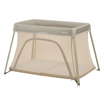 Lionelo Alice Beige Olive — Łóżeczko turystyczne 3w1