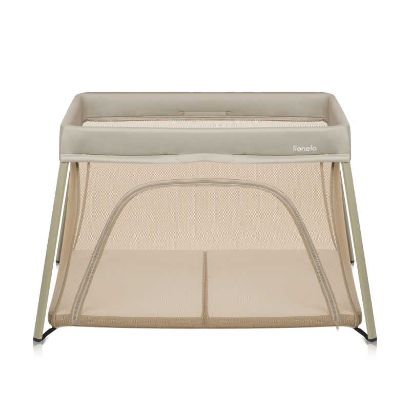 Lionelo Alice Beige Olive — Łóżeczko turystyczne 3w1