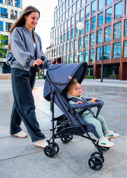 Wózek spacerowy lekki 7 kg, składany, do 15 kg - Elia Tropical Turquoise - Lionelo