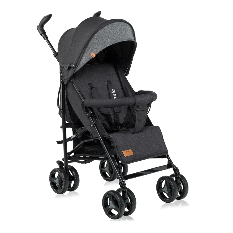 Spacerówka parasolka lekka 7 kg, składana, do 15 kg - Irma Black - Lionelo