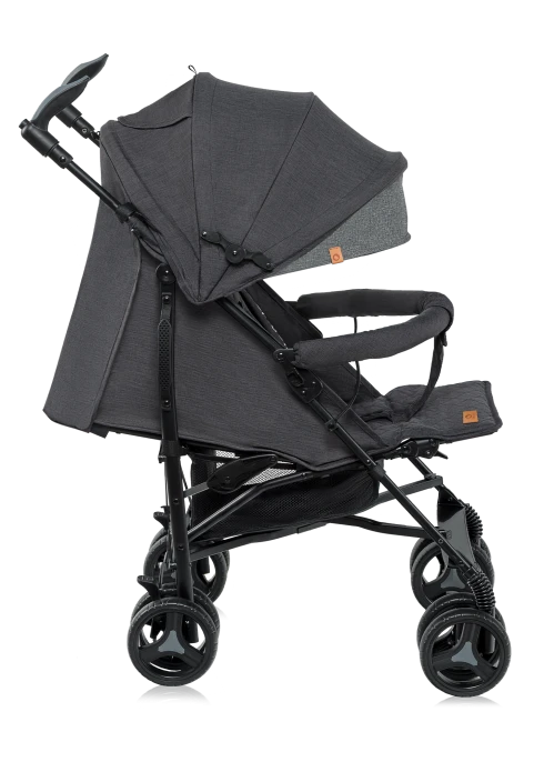 Spacerówka parasolka lekka 7 kg, składana, do 15 kg - Irma Black - Lionelo