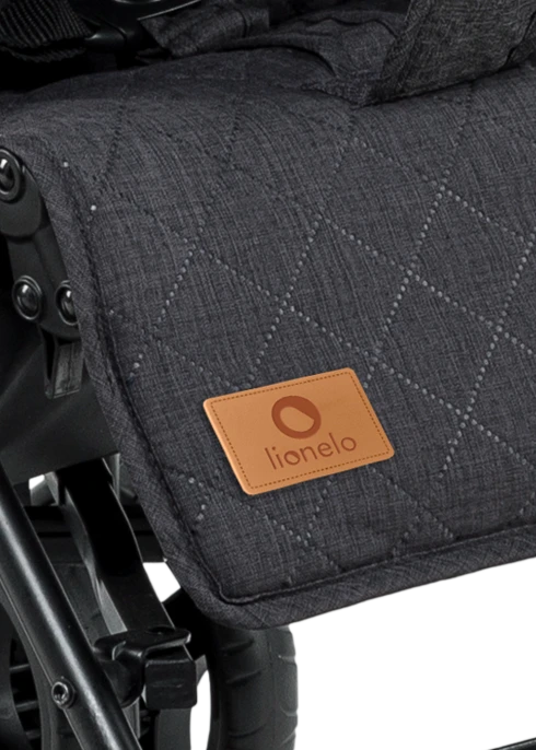 Spacerówka parasolka lekka 7 kg, składana, do 15 kg - Irma Black - Lionelo