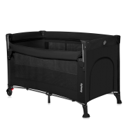 Lionelo Ellen Black Carbon — Łóżeczko dostawne 3 w 1