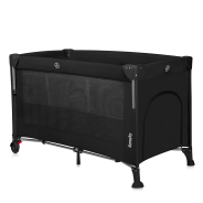 Lionelo Ellen Black Carbon — Łóżeczko dostawne 3 w 1