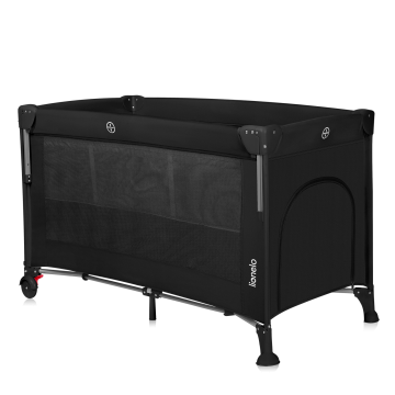 Lionelo Ellen Black Carbon — Łóżeczko dostawne 3 w 1