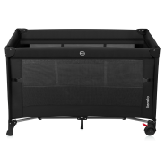 Lionelo Ellen Black Carbon — Łóżeczko dostawne 3 w 1