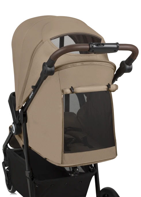 Wózek spacerowy od narodzin, składanie jedną ręką, do 22 kg - Emma One Beige Sand - Lionelo