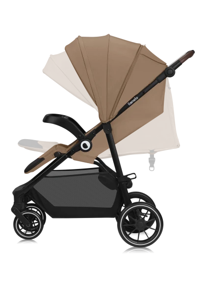 Wózek spacerowy od narodzin, składanie jedną ręką, do 22 kg - Emma One Beige Sand - Lionelo