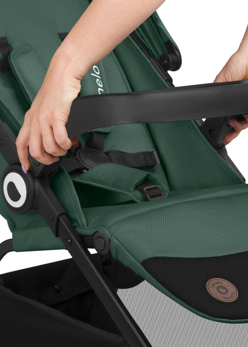 Wózek spacerowy od narodzin, składanie jedną ręką, do 22 kg - Emma One Green Forest - Lionelo